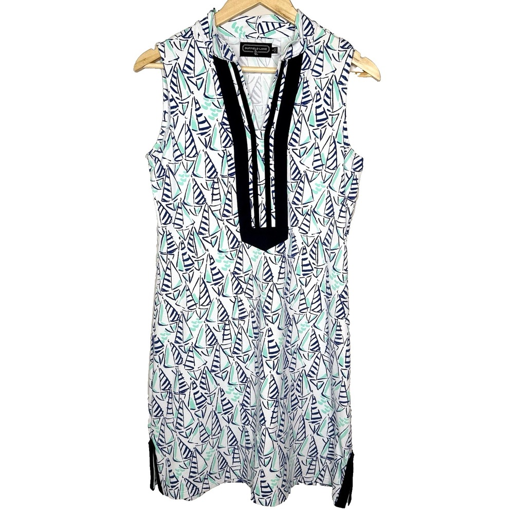 Duffield Lane Women's Grand Shift Dress Sailboat Women's Size Small‎ Resort